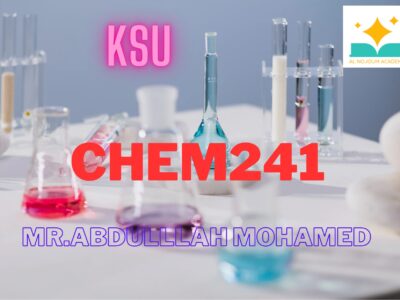 chem 241 KSU كيمياء عضوية ٢ جامعة الملك سعود