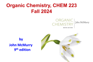 Organic Chemistry, CHEM 223 PSMCHS الكيمياء العضوية كلية الامير سلطان بالظهران